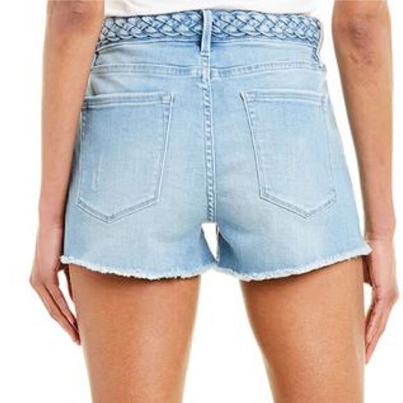 FRAME Le Cutoff Braid Waist Denim Shorts size 26 - Picture 2 of 16